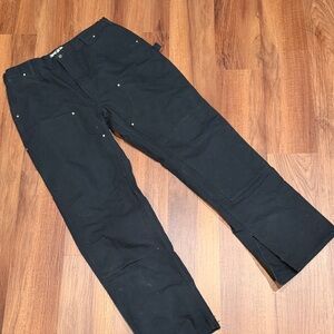Carhartt Double Knee Men's Classic Black Cargo Pants